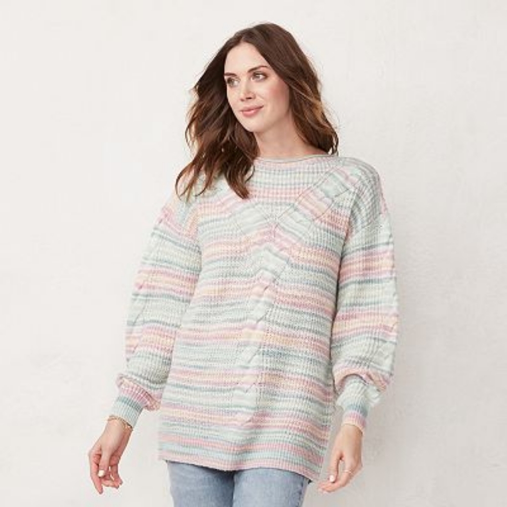 LC Lauren Conrad Sweater, S, multi color, NWT
